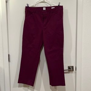 Gap Slim Ankle Khaki Pants Purple - 16